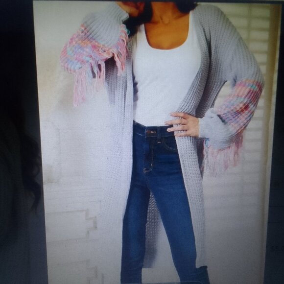 Bundle sunglass&luxury softball comfortable warm long cardigan NWT - Picture 4 of 9